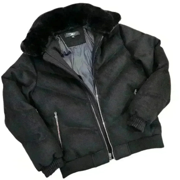 JORDAN CRAIG EVEREST WOOL PUFFER Bubble ZIP JACKET, BLACK, Men's Medium - Picture 5 of 6